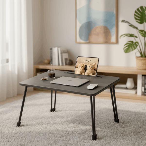 set de 2 tables rondes basses 65cm/65cm et 80cm/80cm