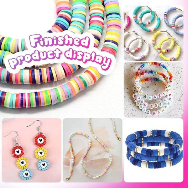 Boite de perles pour enfants, pour la fabrication de bijoux bracelets