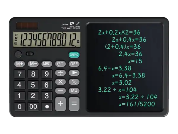 Calculatrice + Bloc-Notes LCD 7"