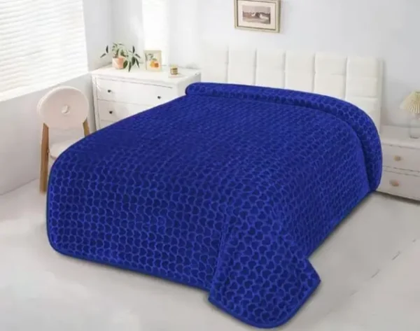 Couverture BLEU 1,5 Place (160 cm x 220 cm) AJ4