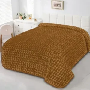 Couverture JAUNE MOUTARDE 1,5 Place (160 cm x 220 cm) AJ5