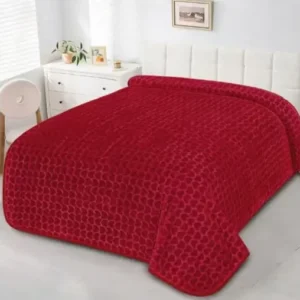 Couverture ROUGE 1,5 Place (160 cm x 220 cm) AJ6
