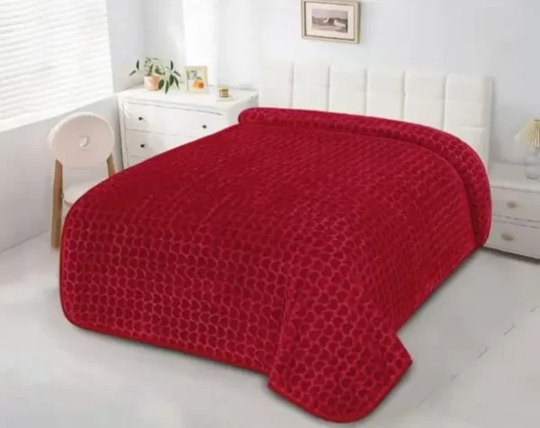 Couverture ROUGE 1,5 Place (160 cm x 220 cm) AJ6