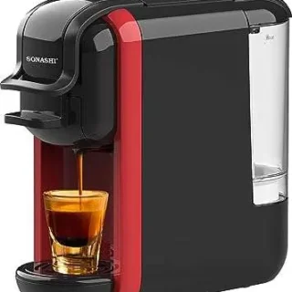 Cafetière expresso multifonctionnelle 3 en 1 1450 w avec réservoir