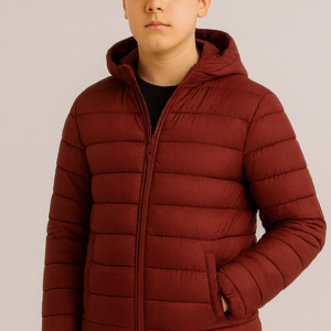 doudoune rouge bordeaux