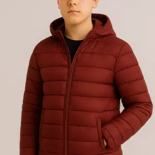 doudoune rouge bordeaux