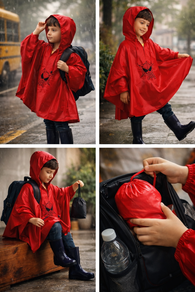 poncho pour enfants