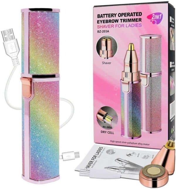 Tondeuse Sourcils & Visage 2-en-1 Rechargeable