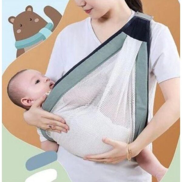 Sac porte-bébé ergonomique et respirant, écharpe de portage pour confort parental3