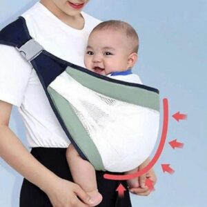 Sac porte-bébé ergonomique et respirant, écharpe de portage pour confort parental3