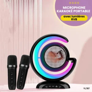 Microphone karaoké portable RVB