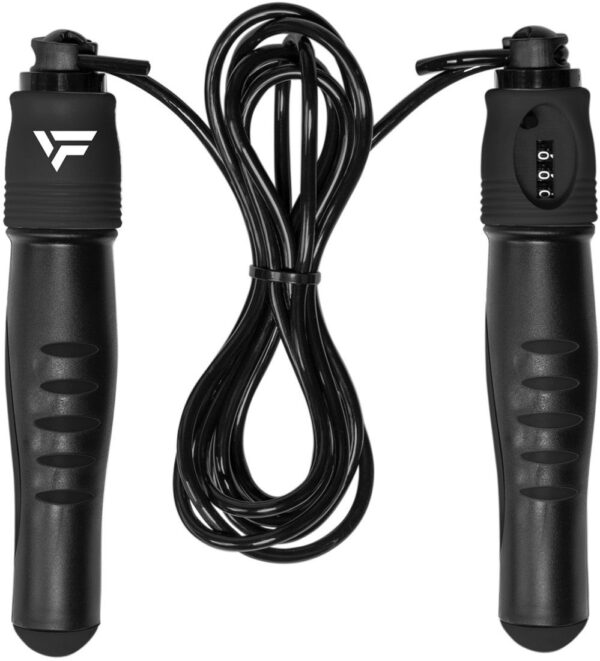 Corde à Sauter Noir avec Compteur