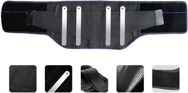 Ceinture de soutien dorsale respirante