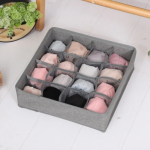 Housse de rangement (sous-vétments) 12 Slips , chaussettes (33x24x10)