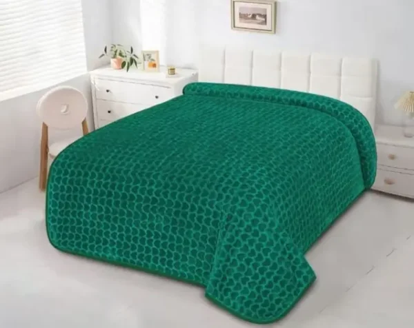 Couverture Verte 1,5 Place (160 cm x 220 cm) AJ1