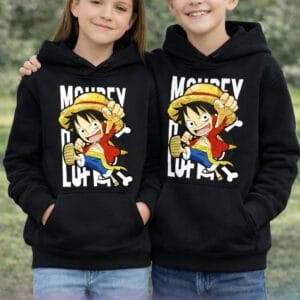 Sweat à capuche enfant noir