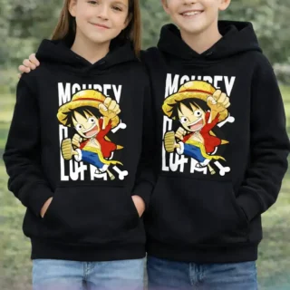 Sweat à capuche enfant noir