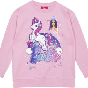 Sweat-shirt Barbie Licorne Rose pour Fille (8–14 ans)