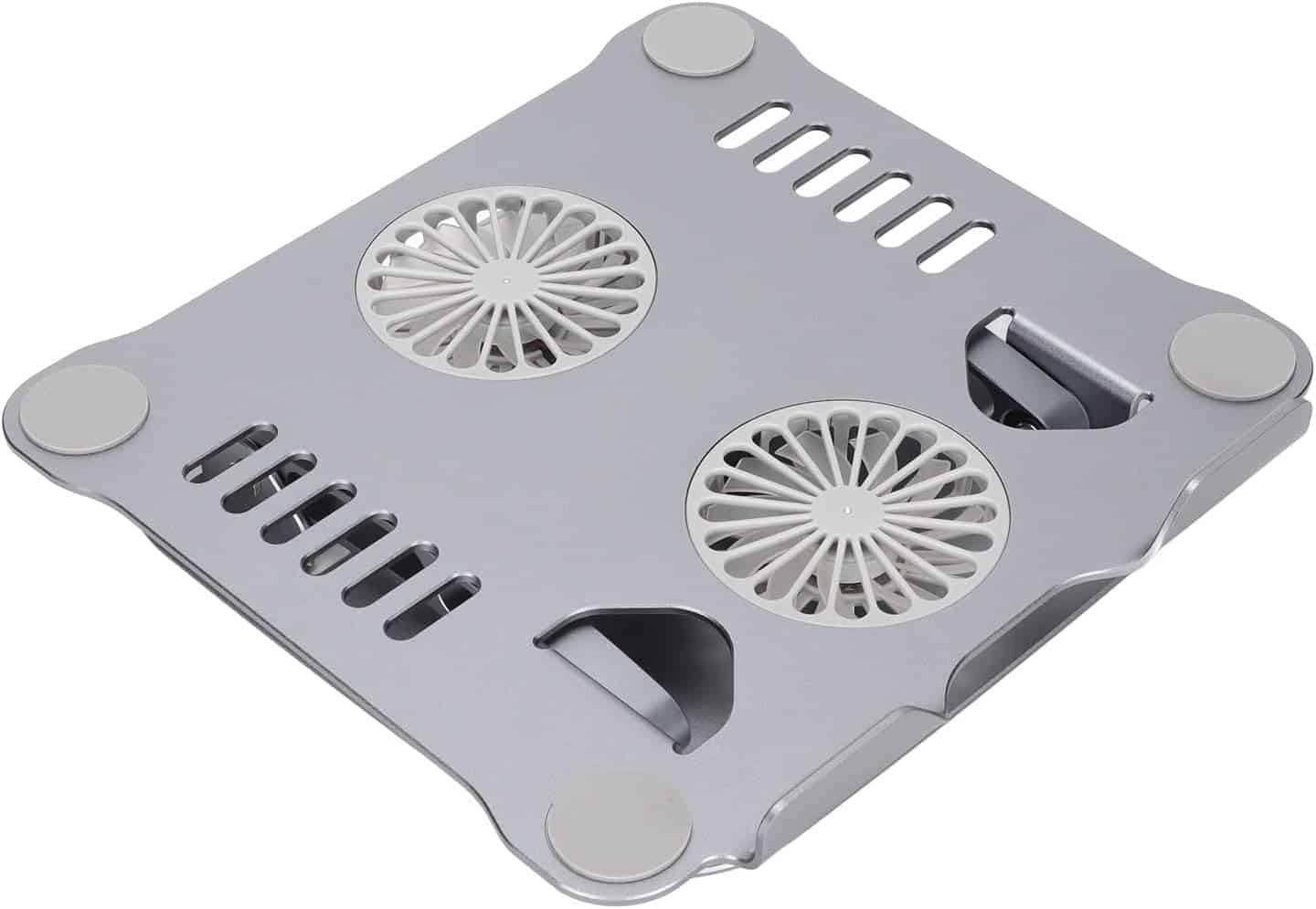 Support de refroidissement pour ordinateur portable avec ventilateurs intégrés.