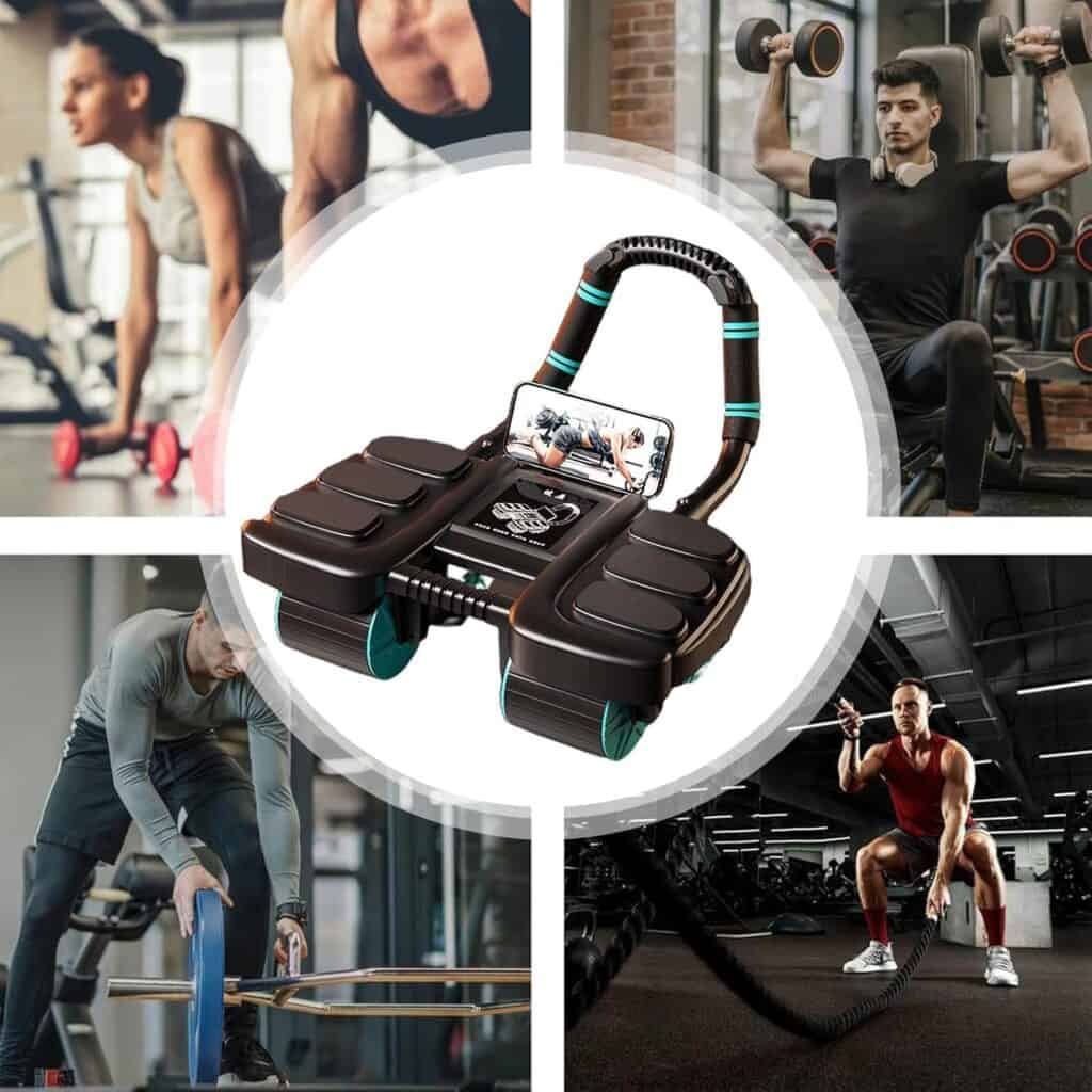 Roue Abdominale 4 Roues avec Tapis – Renforcement Gainage Corps Entier