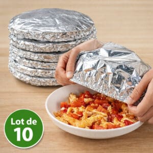 Lot de 10 housses couvre-plat isolantes – Matériau épaissi