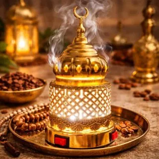 Encensoir électrique oriental lumineux – Diffuseur de bakhoor