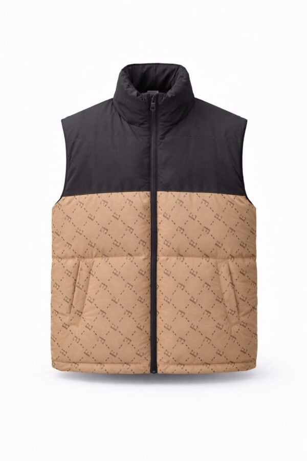 Doudoune Beige sans manches Homme
