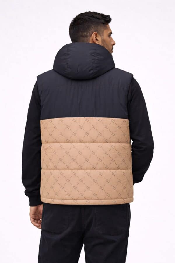 Doudoune Beige sans manches Homme