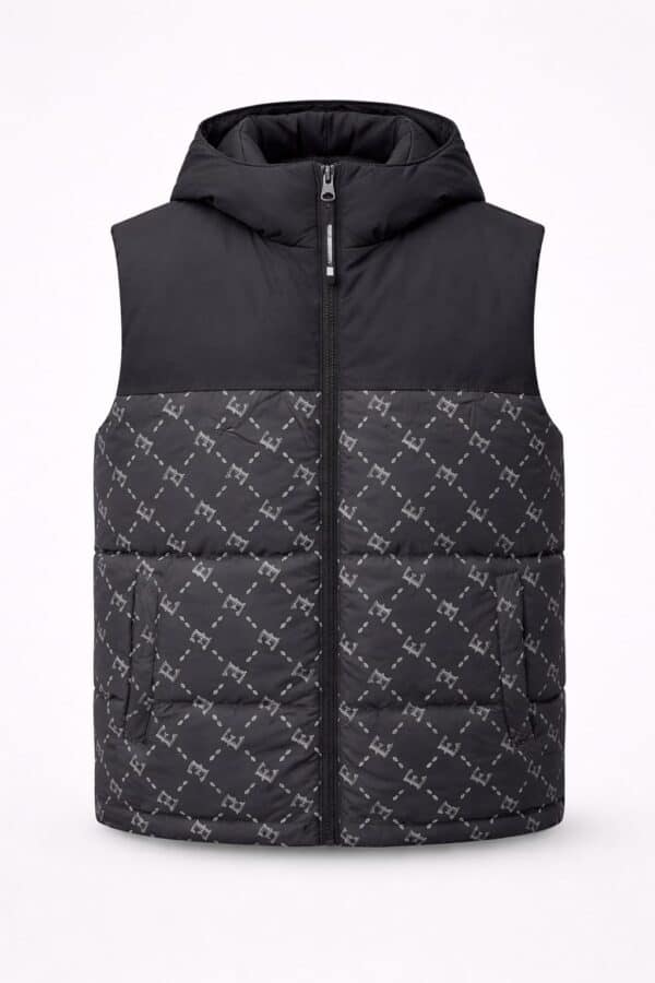 Doudoune Noir sans manches Homme