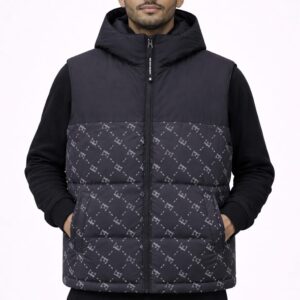 Doudoune Noir sans manches Homme
