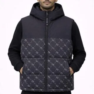 Doudoune Noir sans manches Homme