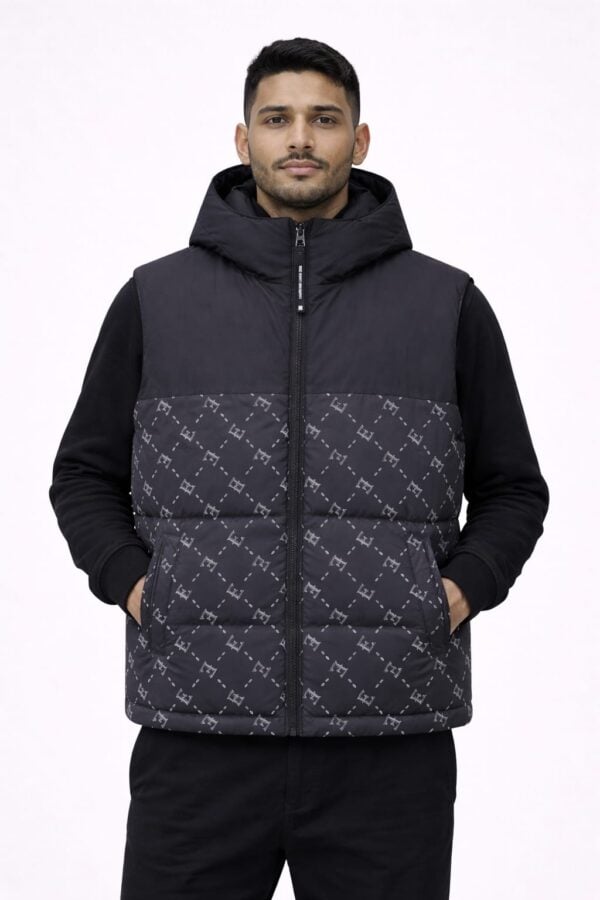 Doudoune Noir sans manches Homme