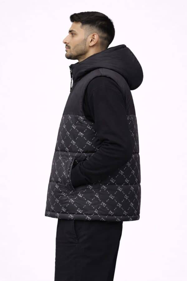 Doudoune Noir sans manches Homme