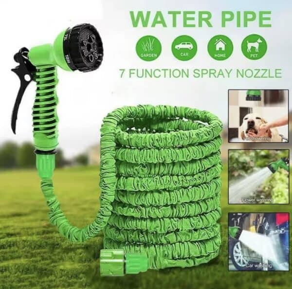 Tuyau d'arrosage extensible 22.5m avec accessoires, idéal pour jardin, voiture, maison et animal domestique. Facile à utiliser, flexible et durable pour toutes vos tâches d'arrosage.