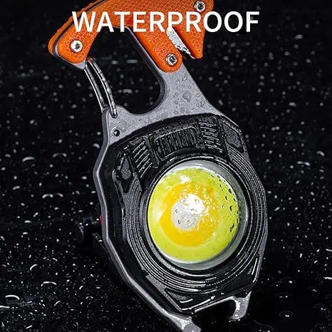 Lampe de poche COB résistante à l'eau avec 7 modes d’éclairage, idéale pour activités extérieures et camping. Compacte, durable, parfaite pour une utilisation en plein air ou en situation d'urgence.