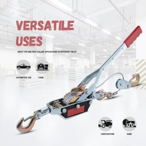 Treuil Manuel 2 Tonnes – Levage et Traction Puissante