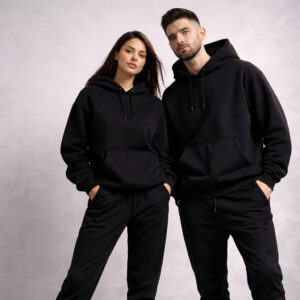 Ensemble Sweat à Capuche et Pantalon Noir Unisex