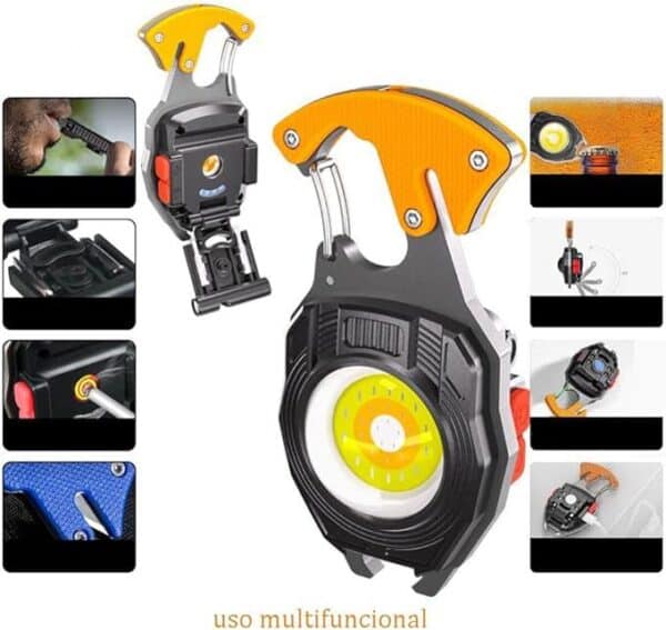 Lampe de Poche COB – 7 Modes d’Éclairage Puissants