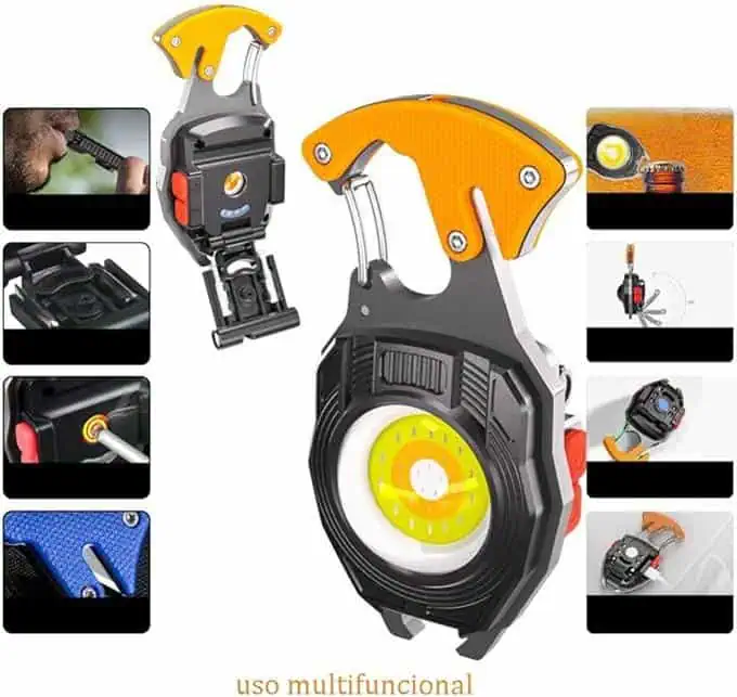 Lampe de Poche COB – 7 Modes d’Éclairage Puissants