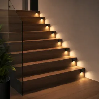 Lot de Lampes Solaires Décoratives pour Escalier