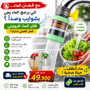Filtre eau Tunisie pour robinet avec filtration multicouche