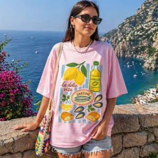 Tshirt Oversize La Dolce Vita Style