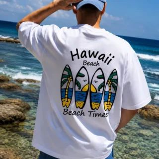 Tshirt oversize Hawaii Beach