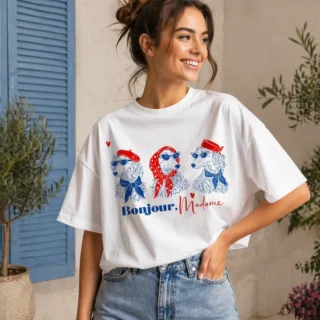 Tshirt Oversize Bonjour Madame Chic Oversize