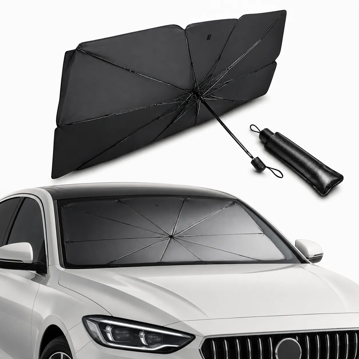 Parapluie Pare-Soleil Voiture 155×78 cm – Image 2