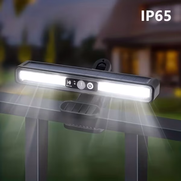 Lampe solaire LED extérieure à pince 36 LED avec détecteur de mouvement