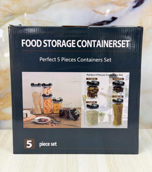 Ensemble de 5 boîtes de conservation alimentaires