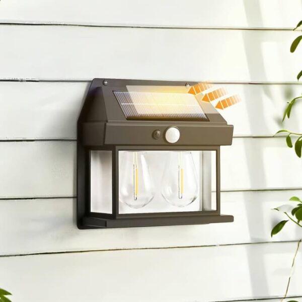 Applique Murale Solaire Double Éclairage