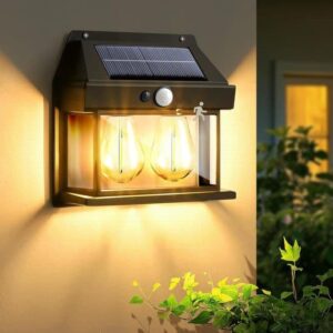 Applique Murale Solaire Double Éclairage