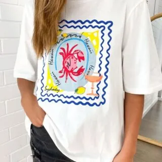 Tshirt Oversize Homard Hawaii